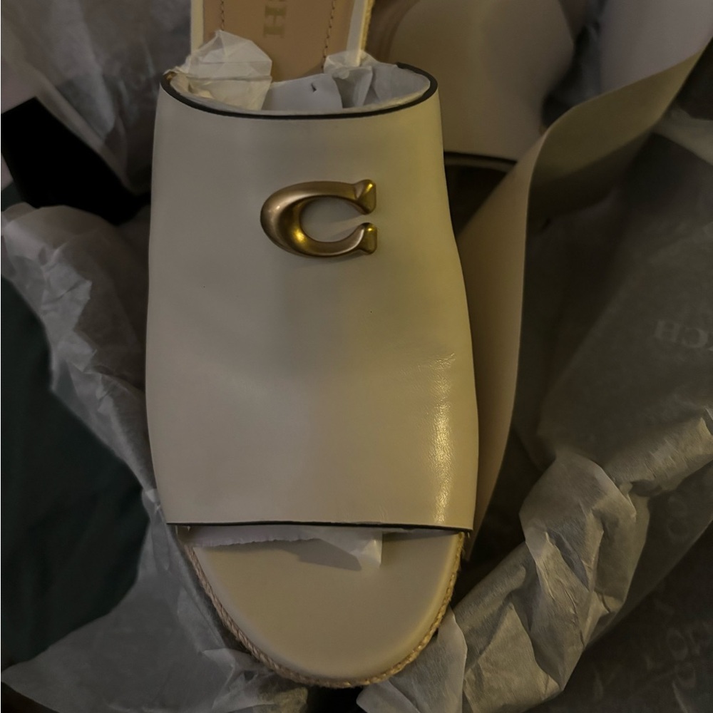 Coach Gloria Leather Wedge